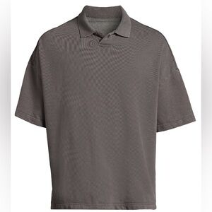 No Boundaries Mens & Big Mens Oversize French Terry Polo Shirt